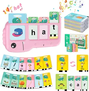 Children's Learning Flash Card Machine Children's Education With Voice Broadcast Interactive Talking Sight Word Flash Cards