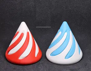 Geometric Cones - Christmas Decor Durable Festive Color Scheme for Trees Shelves and Gift Wrapping