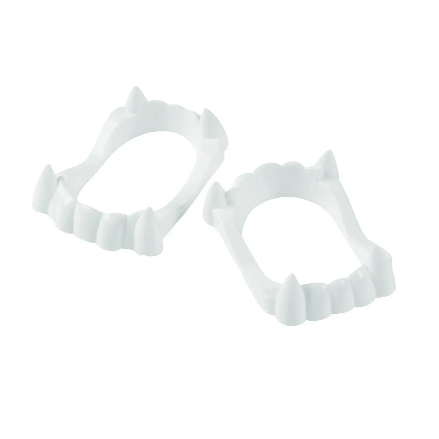 2 1/2" Bulk 72 Pc. White BPA-Free Plastic Fangs Vampire Teeth