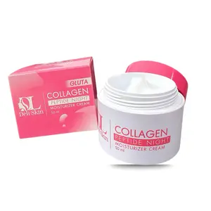 DELI SKIN Collagen Peptide Night Moisturizer Face Cream 50g for Nighttime Hydration & Daily Skincare Routine