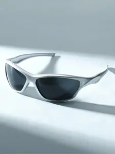Unisex Trendy Y2K Style Sunglasses, Vintage Retro Sporty Wrap Around Frame Eyewear, Casual Hip Hop Street Fashion Shades, Lightweight Flexible Durable Glasses, Great for Daily Life Outdoor Sports Travel Cycling Shopping Casual Street Outfits