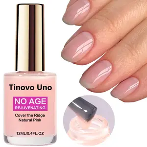 Tinovo Uno Natural Pink Nail Enhancer, Nail Strengthener, Nail Care, Manicure, Decorate Natural Nails, Natural Jelly Color, Quick Dry Naturally, No Need UV/LED Lamp,Promotes Strength And Prevents Breakage,No Age Different, Suitable for All Situation.