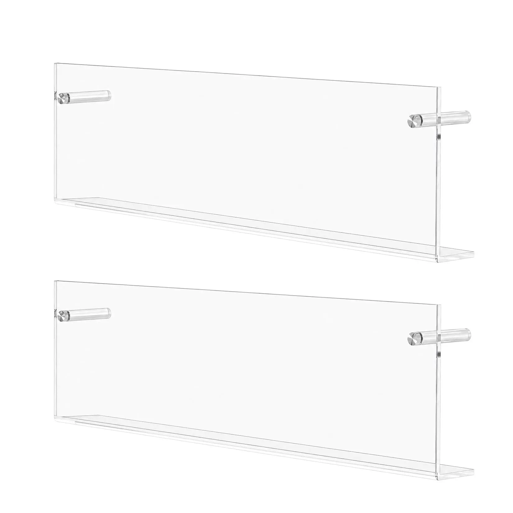 GAOMON Acrylic Wall Mounted Magazine Rack for Home Decor – 2-Piece Transparent Organizer – Durable & Space-Saving – Modern Design – Easy to Install – 56cm Size
