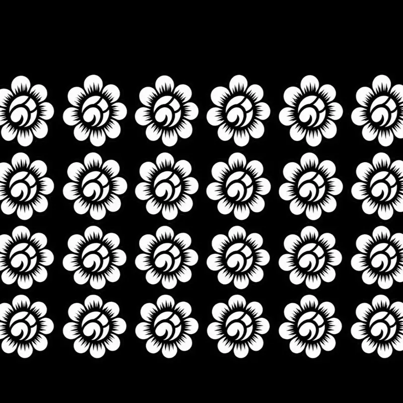 Floral Henna Design Stencil Sheets, Easy-to-Apply Mehndi Art Templates for Temporary Body Art (COMES WITH ONE RED CHILL HENNA)
