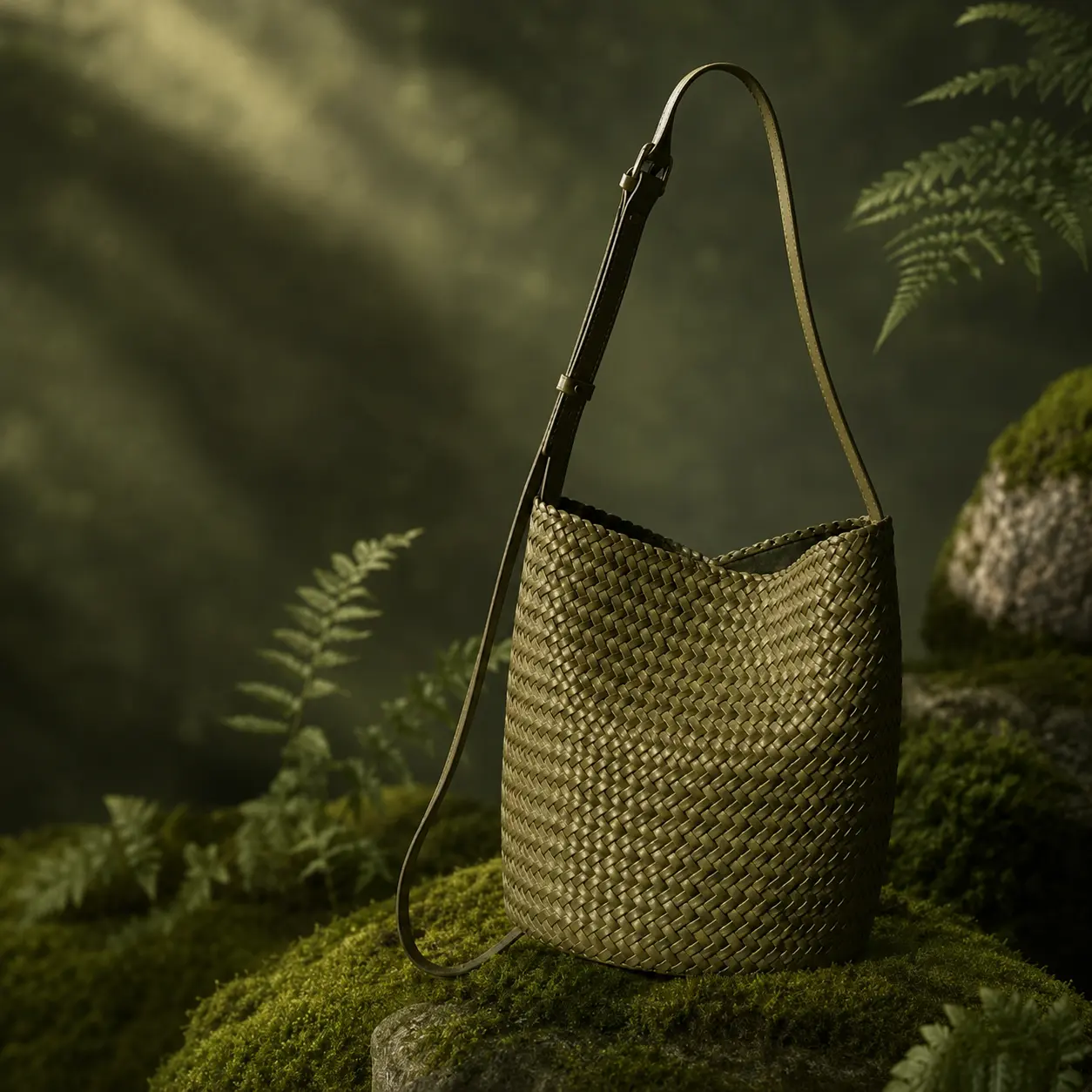 TUSCAN'S FIRENZE Women's Genuine Leather Woven Texture Fashion Bucket Bag - Premium Design Casual Shoulder, Chic Crossbody, Crossbody Shoulder Purses for Everyday Wear