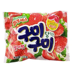 Lotte Fruit Flavored Gummies - Strawberry 66g (Korea)