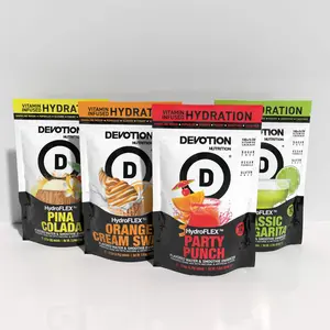 Devotion Nutrition HydroFLEX Vitamin Infused Hydration | Bundle - Water Enhancer Drink Mix | Sugar Free, Gluten Free, Vegan (Classic Margarita, Orange Cream, Party Punch, and Pina Colada Flavors)