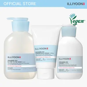 [NEW] 1L Ceramide Ato Problem Skin Complete Care Trio| Damaged Barrier Repair, Fragrance-Free, Baby-Safe, Repair Cream + Relief Lotion + Gentle Wash