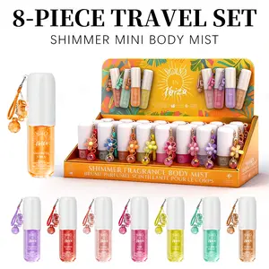 SOLO EN IBIZA 8-Piece Mini Set Body & Hair Fragrance Mist,Travel Size Perfume,Long-Lasting,8 Different Scents,Perfect For Dating,Daily Life,Parties,Gift Giving,1.02 fl oz/30 ml Each Bottle