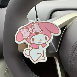Butterfly Meilie Car Air Freshener, Hanging Car Diffuser, Car Aroma Diffuser, Car Scent Diffuser, Ice Cube Japanese Cartoon Anime Rearview Mirror Hanging Ornament, Creative Home Decor Gift