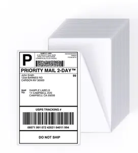Core Innovations 4" x 6" Direct Thermal Shipping Labels – 500 Fanfold Perforated Labels for Packages, Ultra-Strong Adhesive