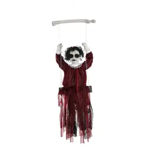 Haunted Swing Girl with 20 Lights & Sounds Decoration