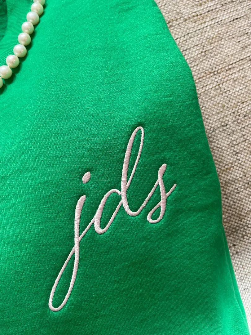 Lowercase Monogram Sweatshirt - Customizable with Personalized Initials