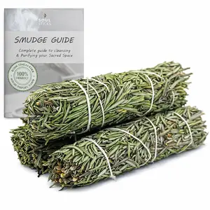 Mugwort Sage Smudge Sticks with Smudge Guide (3 PK) Aroma Blend Scented Aromatherapy Diffuser