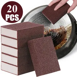 TikTok Viral Carborundum Emery Nano Magic Eraser Sponge Rust Remover Cleaning Brush for Kitchen Pot Dish Home Cleaning