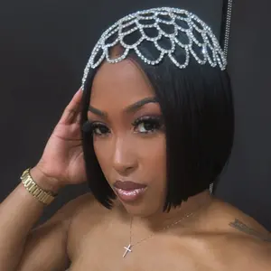 Amber Nicole Hair - Virgin Brazilian Bob Wig 5x5 HD Lace Closure - Includes sliding band 3 comb attachments