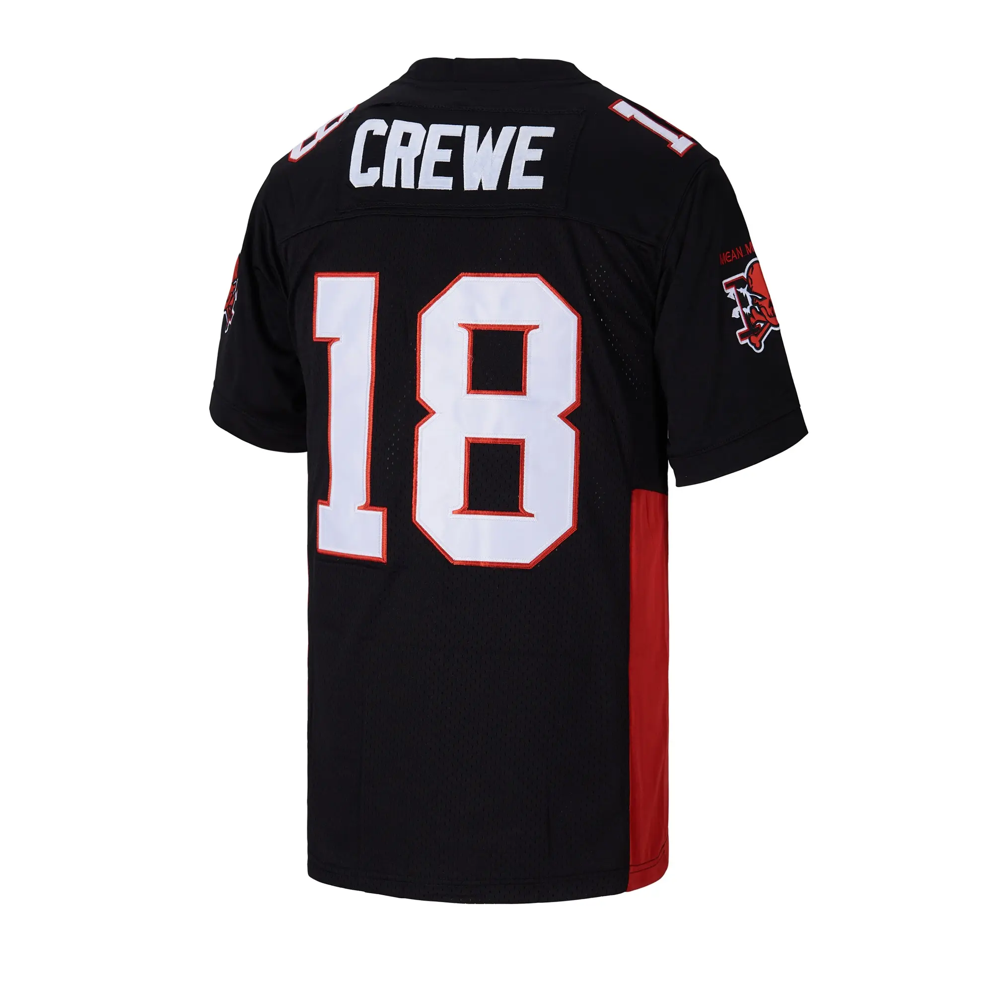 Men's #18 Paul Crewe The Longest Yard Movie Stitched Letters Fan Jersey - US Standard Black Mesh Fabric Compression Training Football Jersey (S-3XL)