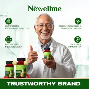 Newellme Apple Cider Vinegar Gummy VitaminsVitamin B12,Gelatin-Free,Vegan&Nonn-GMO.-Boosts lmmune Function, Digestive Health & Skin& Hair Wellness