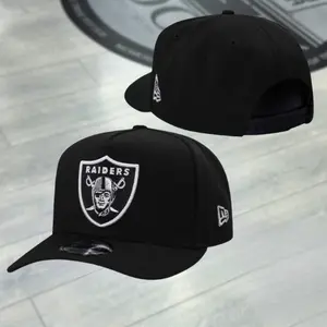 New Era Las Vegas Raiders Black Classic Edition 9Fifty A Frame Snapback Hat