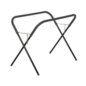 Garvee Portable Work Stand with 750 LBS Capacity, Folding Design for Bumpers, Fenders, Doors, and Hoods, Ideal Portable Work Bench for Garage and Shop Use