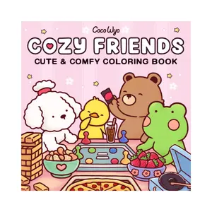 Cozy Friends Coloring Book – Cute Animal Designs for Relaxation (Adults & Teens) Paperback