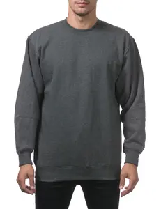 Pro Club Men's Heavyweight Crew Neck Fleece Pullover Sweater - Charcoal - Extra Large