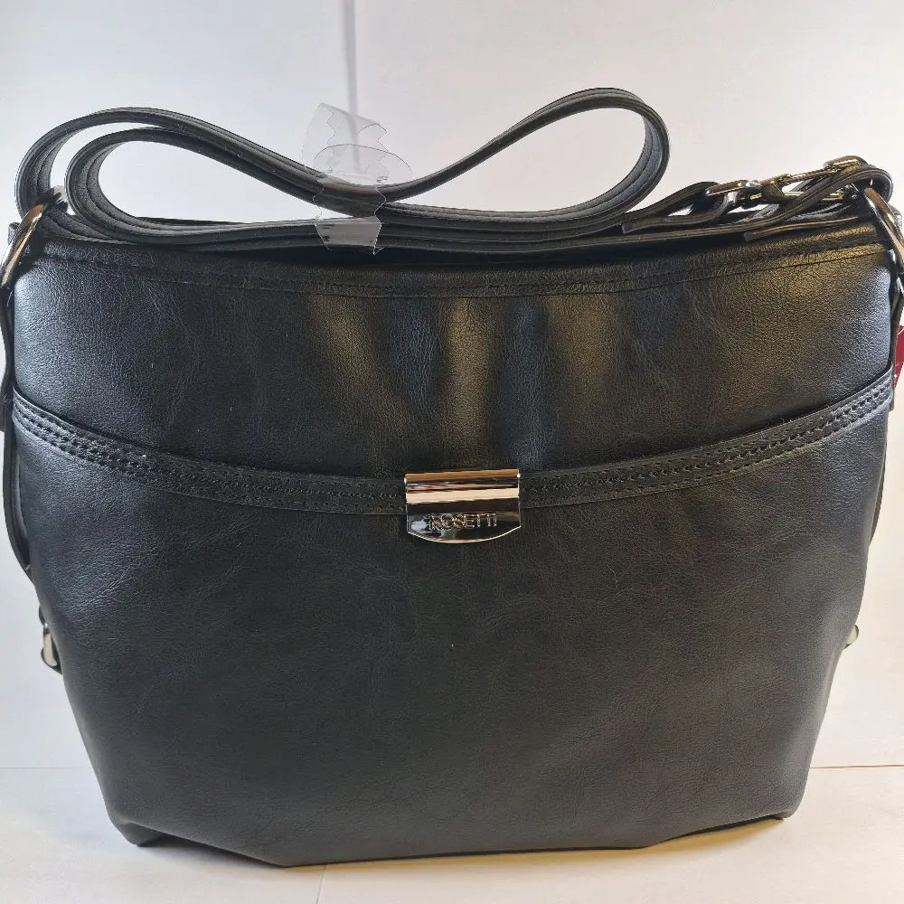 Black Rosetti Crossbody Shoulder Bag