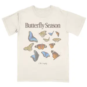 Butterfly Season Comfort Colors Ella Shirt Langley Vintage Country Music Floral Graphic Tee For Fans