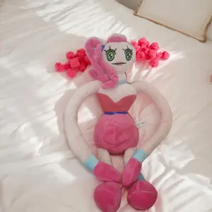 42cm Mommy Long Legs Plushie Poppy Playtime Pink Long Limbs Stuffed Doll Soft Horror Game Character Plush Toy Kids Birthday Halloween Gift Collectible Home Decor Toy