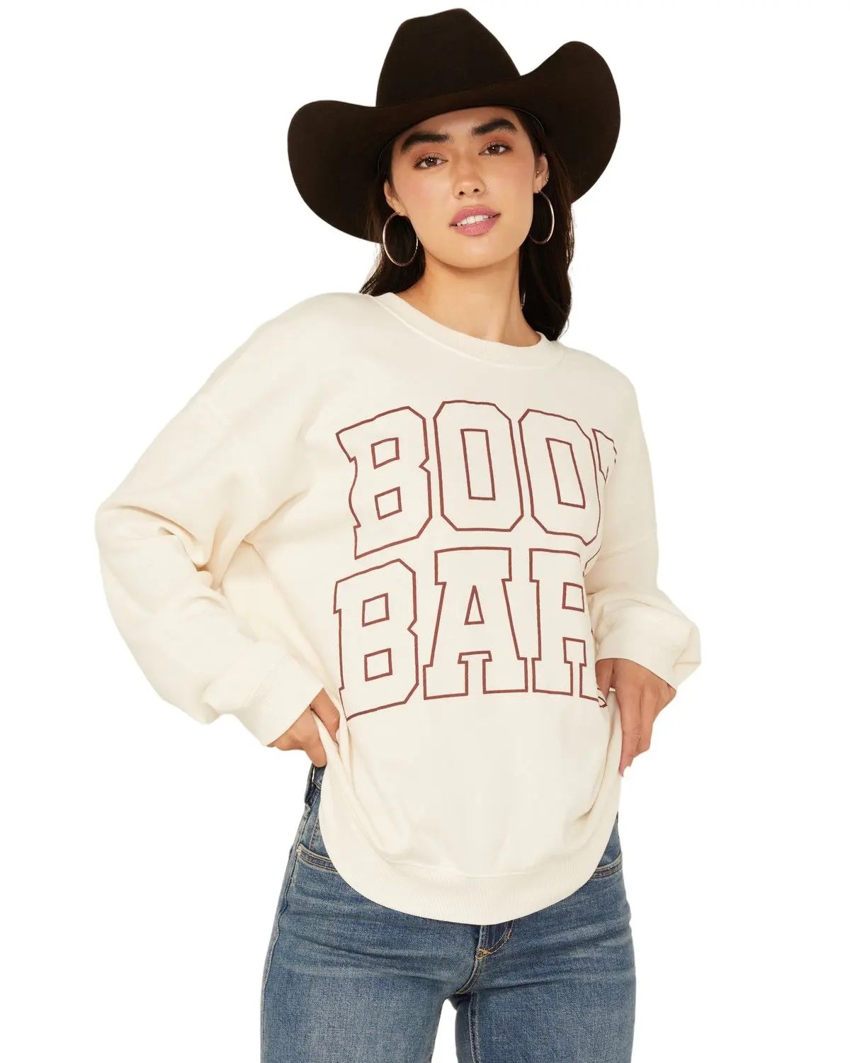 Boot Barn Women's Women'S Logo Graphic Crew Neck Sweatshirt - A1957r355ji-Ivry