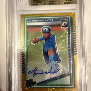 Optic Arjun Nimmala TOR Rated Prospect Baseball Card with Signature 0019639223