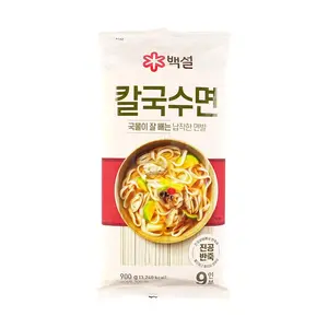 BEKSUL Korean Snow White Knife-Cut Noodles 900g - Authentic Handmade Korean Noodles
