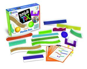 Learning Resources, Tumble Trax Magnetic Marble Run,Montessori , Classroom Must Haves, Small Kinetic Magnets Balls, STEM Toys for Kids, Fine Motor Skills, Ages 5+ building toy