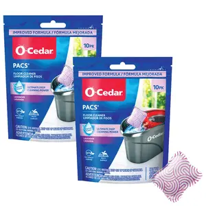 O-Cedar PACS Hard Floor Cleaner, Lavender Scent, 2-Pack Household Cleaning, Ideal for EasyWring, RinseClean, Mop and Bucket Household Cleaning