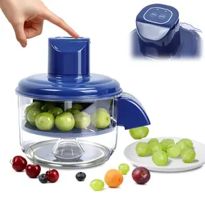 Electric Peeler Machine for Grapes, Rechargeable Fruit or Vegetable Slicer, Home Camping Business Use, Not Suitable for Large Fruits