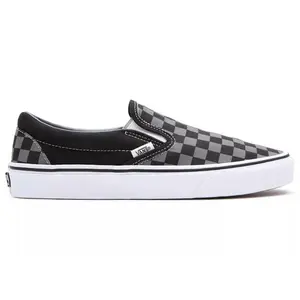 Vans Classic Slip-On Checkerboard Black Grey (men) by StockX