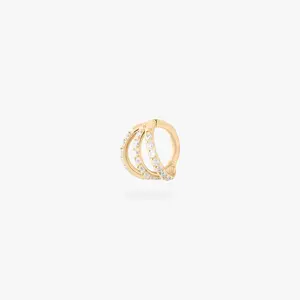 Studs 6mm Triple Pave Clicker