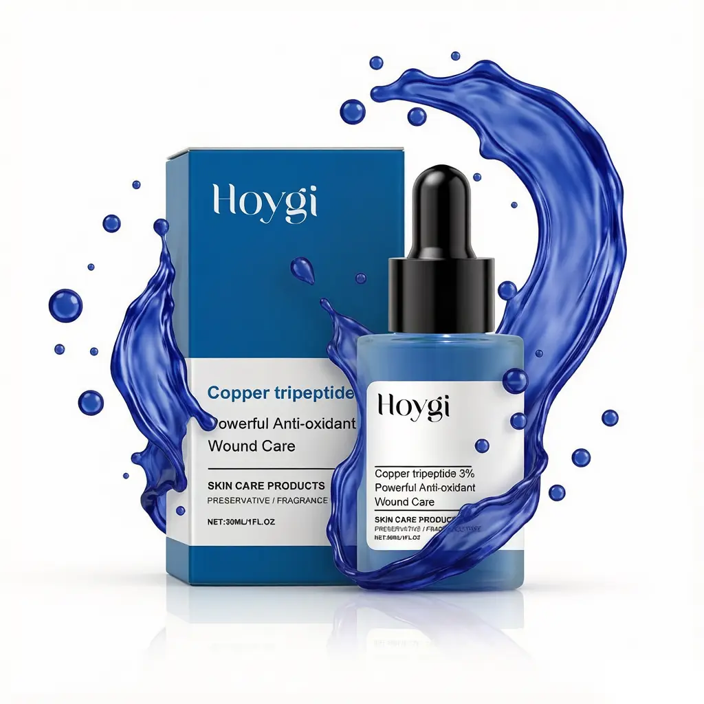 Hydrating Face Serum with Copper Peptide, Lightweight Daily Skincare Serum for Glowing Skin, Smooth Looking Skin Routine