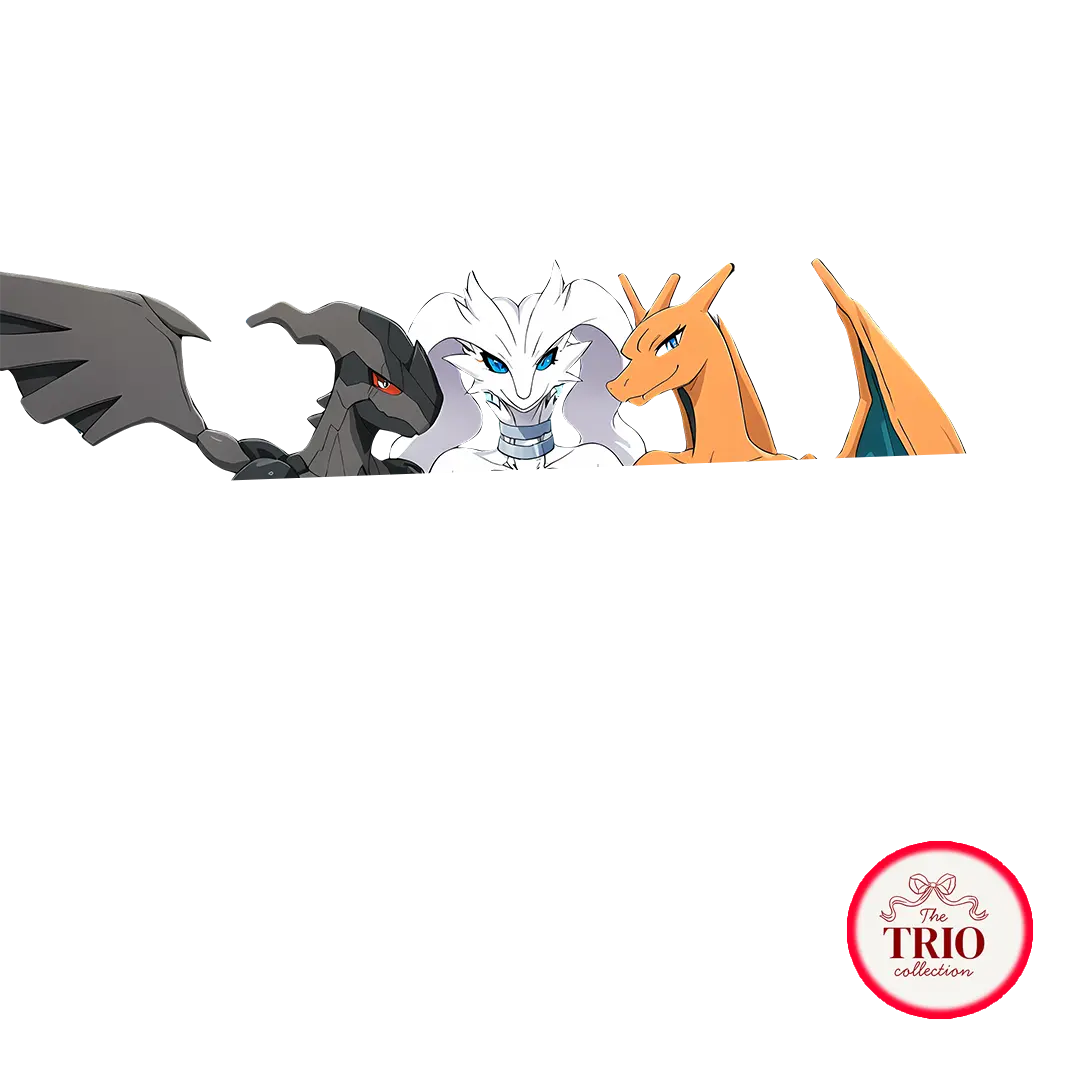 Legendary Dragon Fire Trio Anime Vinyl Sticker Waterproof Decal Epic Creature Group Laptop Water Bottle Collectible Gift