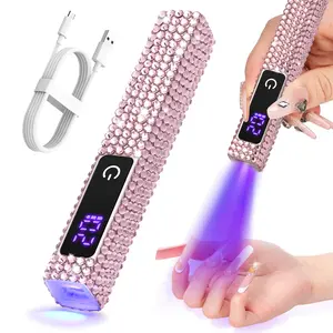 Mini UV Nail Lamp - Handheld UV Nail Lamp: Portable Gel Nail UV Light Rechargeable Nail Dryer, With Display Screen, Quick Curing In 20-60 Seconds