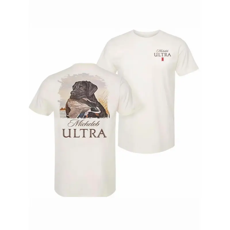Michelob Ultra Hunting Labrador Cotton T-Shirt gifts for boyfriend