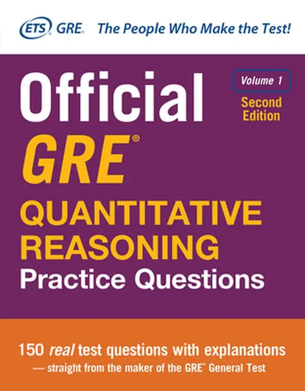 USED Book - Official GRE Quantitative Reasoning Practice Questions, Second Edition, Volume 1 by Educational Testing Service (Paperback) - english