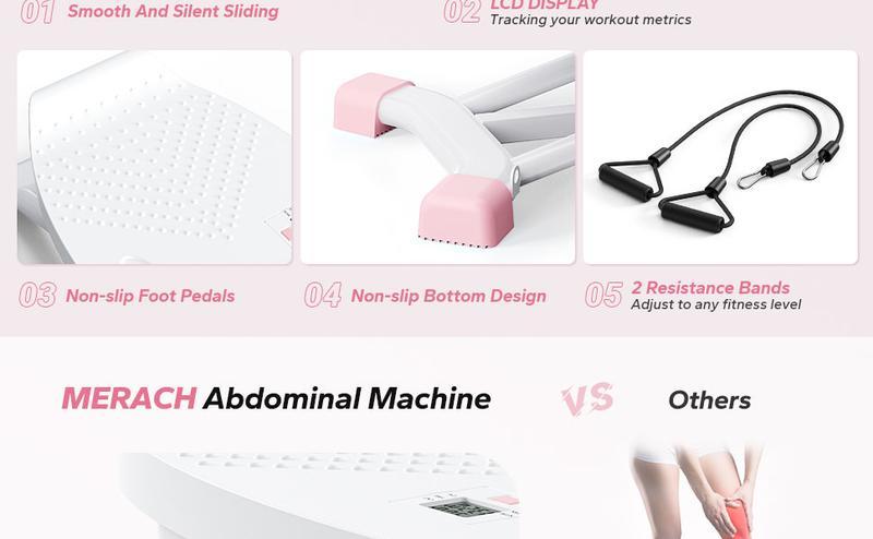 Merach Balance Board Balancing Machine Rocking Stepper Leg Exercise Low Impact Plyometric Training Fun Cardio Trainer Full Body Aerobic Exercise Equipment