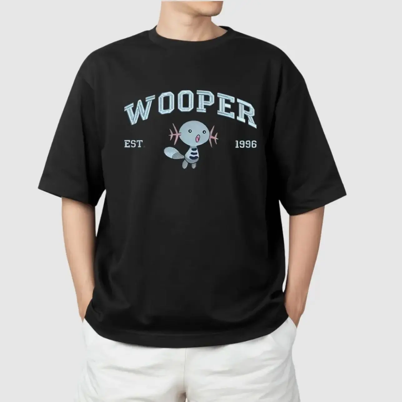 Pokémon Wooper Shirt, Pokemon Outfit, Anime T-Shirt, Pokemon gifts for kids, Menswear Top, celestial child