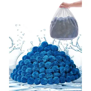 SummerWinsVEVOR Pool Filter Balls for Sand Filter, 4 lbs, Filter Balls Replace Pool Filter Sand, Reusable Blue Polyester Fiber Filter Media with Wash Bag, for Swimming Pool Aquarium Tank Above Ground Pool, Pool Cleaning, Cartridge Filterdealsforyoudays