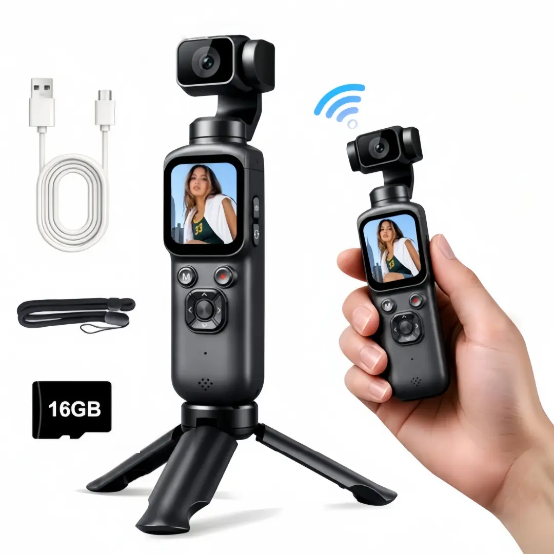 4K Cameras for Vlogging | Considerably Body Cam for Teenage Boy, Action Cam for Cycling, AI Face Tracking, 330° Rotating Lens, 1.72" TouchScreen | Portable WiFi Pocket Camera, Dual Cam Body Worn Cameras,Summer Sports Outdoors Equipment, Vlogging Camera, U