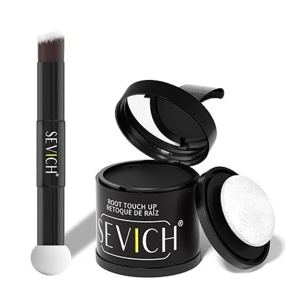 [Buy 2 get 1 free gift] SEVICH Hairline Powder - Root Touch Up Hair Color for Gray Coverage & Blonde Refresh,48 Hour Stain Proof,Thickening & Concealing for Women & Men,Trending on TikTok,Haircare，Color Match Guarantee