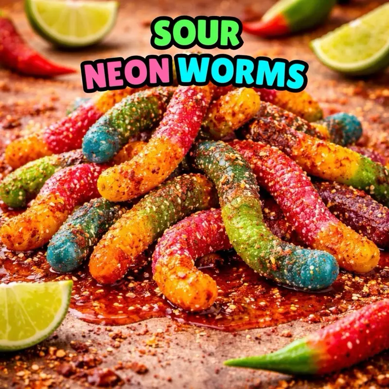 Sour Neon Worms