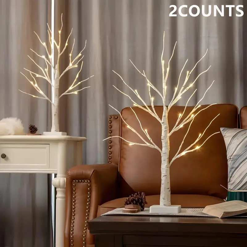 Tree Shaped Night Light, 1 Count/2 Counts Creative USB Powered Decorative Light for Home Party Wedding Festival, Fall Decor, Christmas Decoration, Halloween
