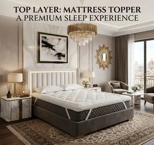 1000 GSM CloudComfort  Memory Foam Mattress Topper – Back Pain Relief & Better Sleep